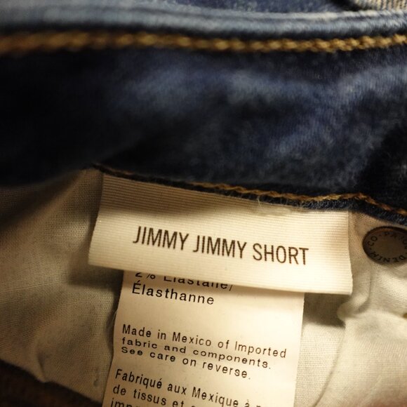 PAIGE Jimmy Jimmy Jean Shorts Women’s 25 Blue Roll Cuff Cabrera Distressed - Picture 3 of 11